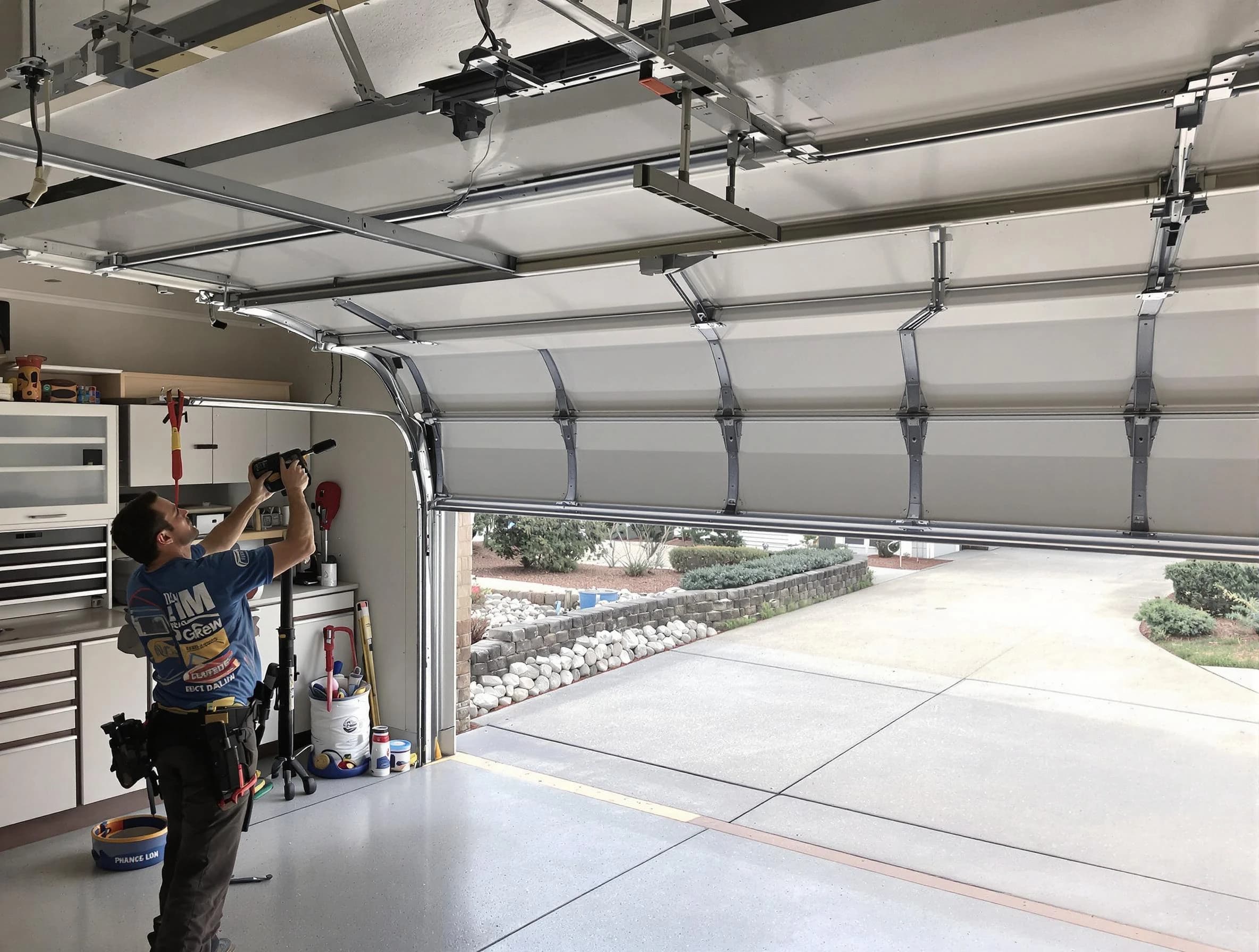 Garage door track repair service by Rio Communities Garage Door Repair in Rio Communities