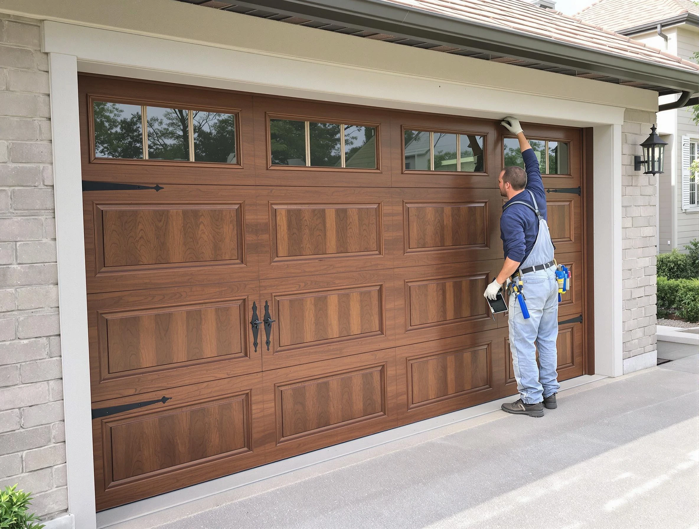 Custom garage door showcase by Rio Communities Garage Door Repair in Rio Communities